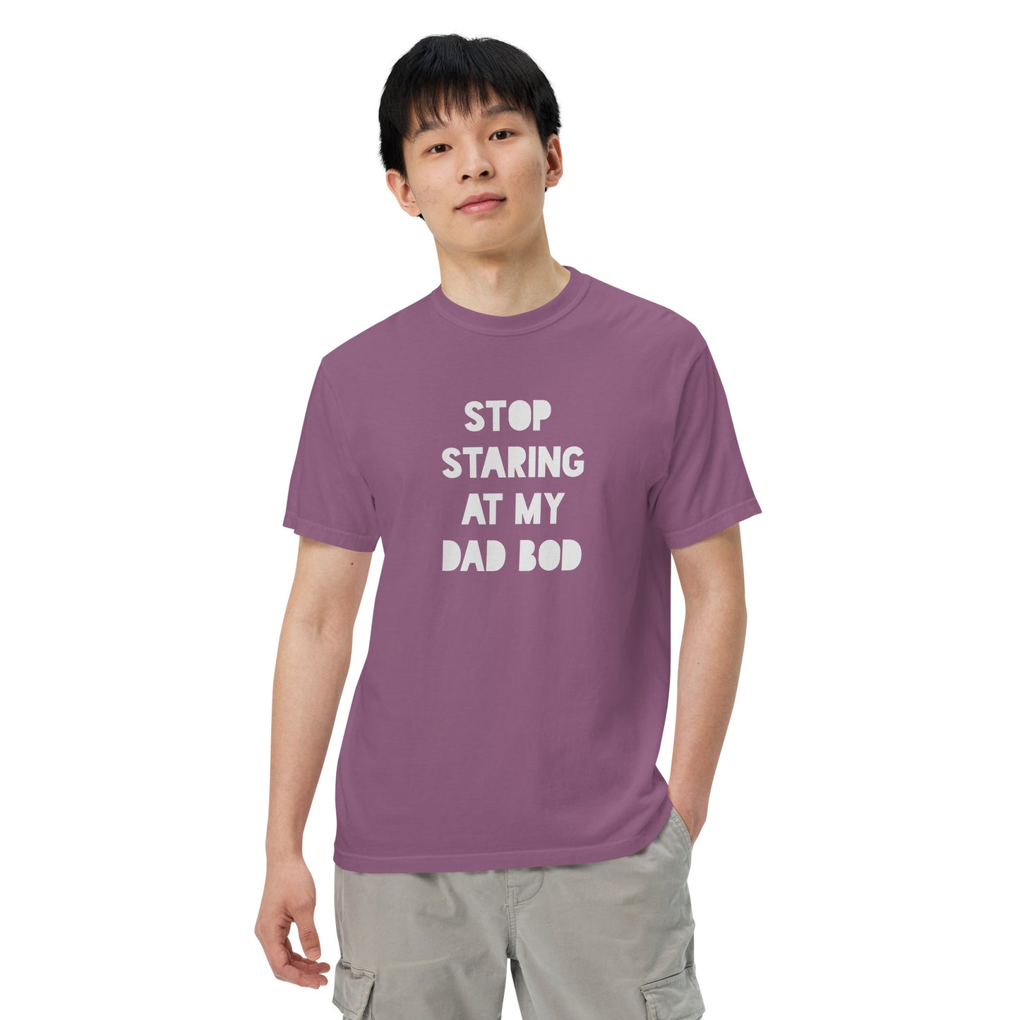 Stop Staring At My Dad Bod Printed Tshirt
