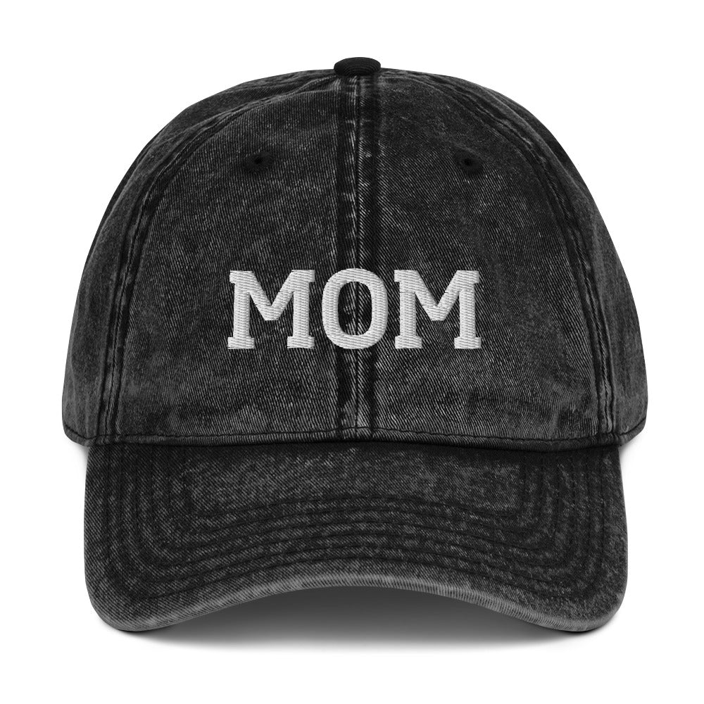 Mom Embroidered Cotton Twill Cap