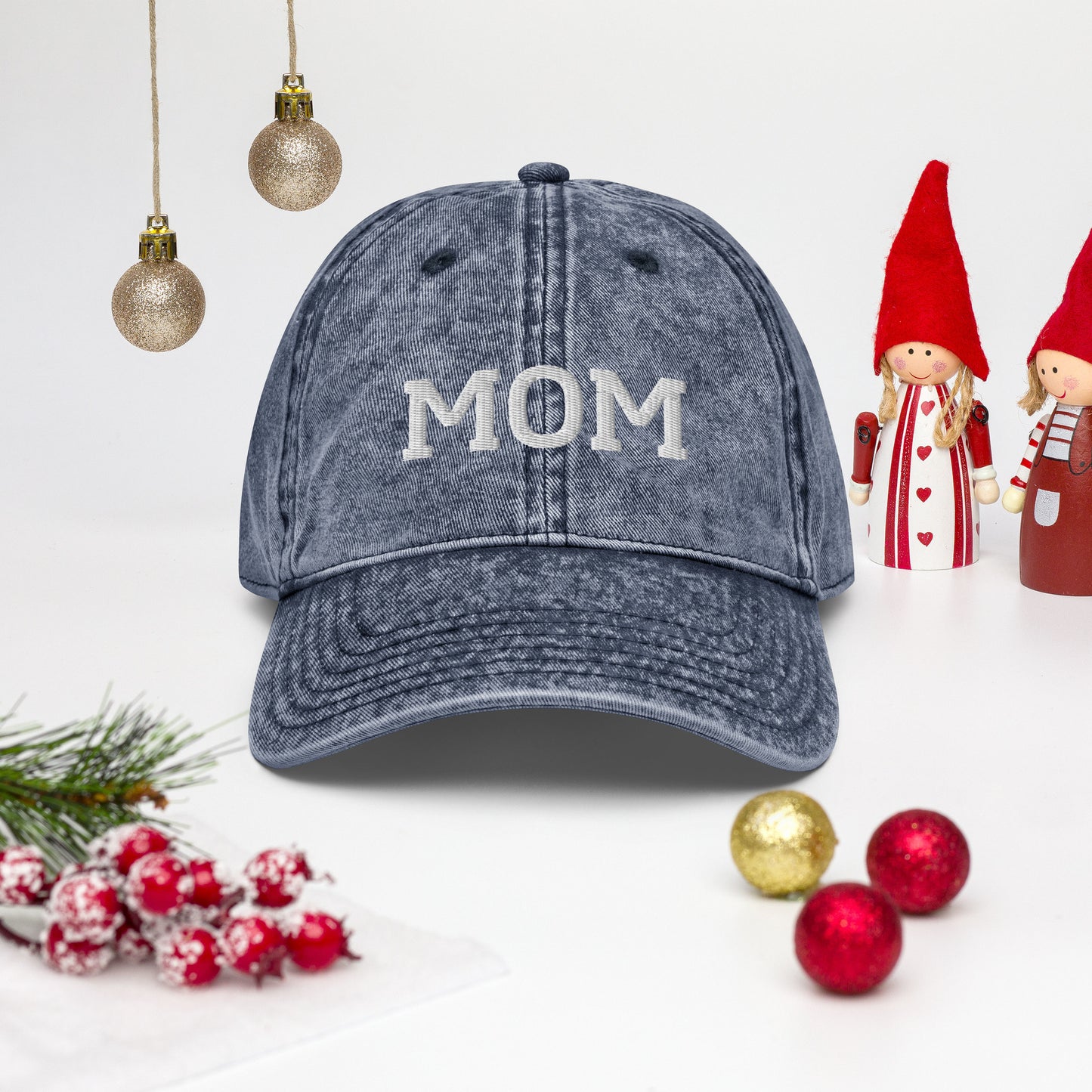 Mom Embroidered Cotton Twill Cap