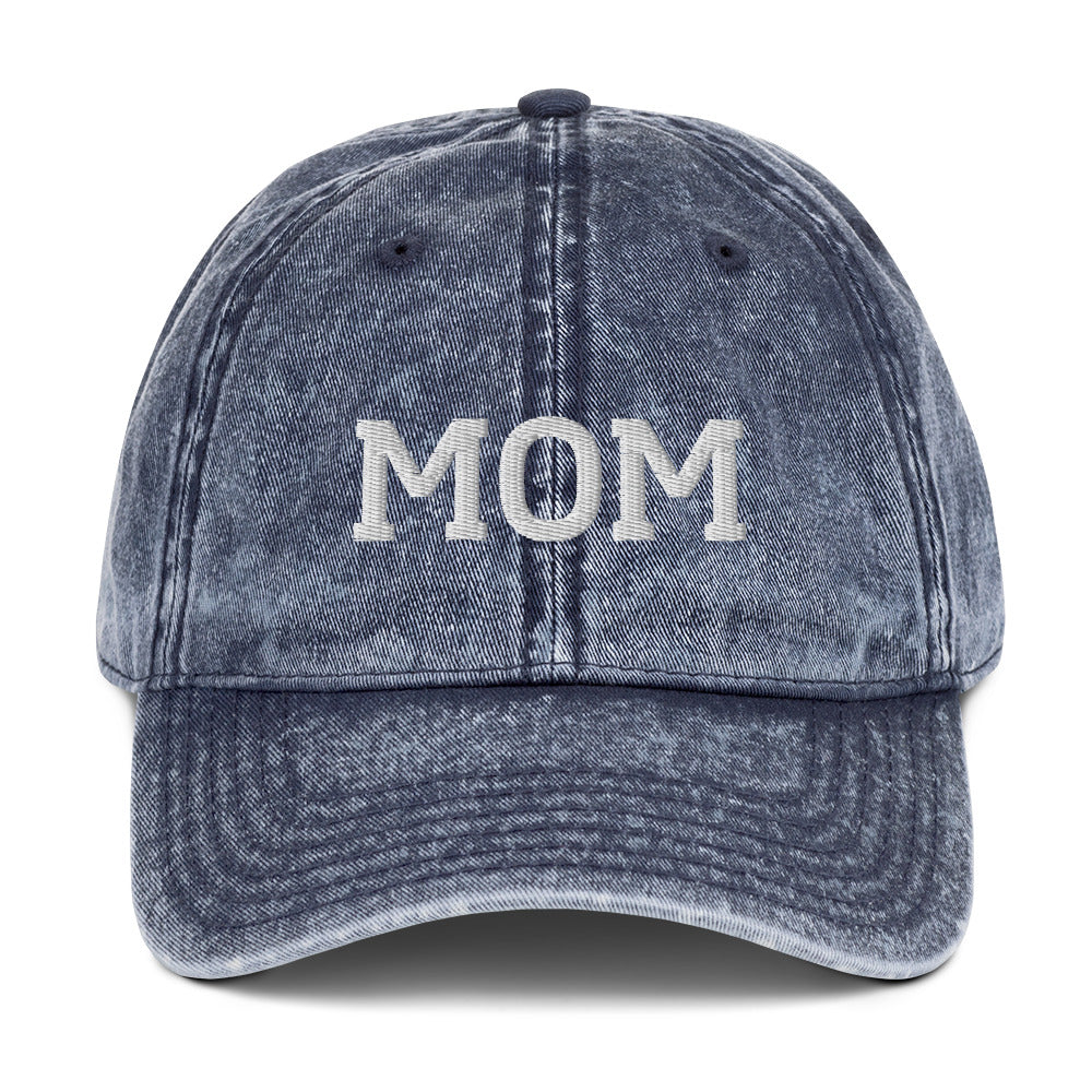 Mom Embroidered Cotton Twill Cap