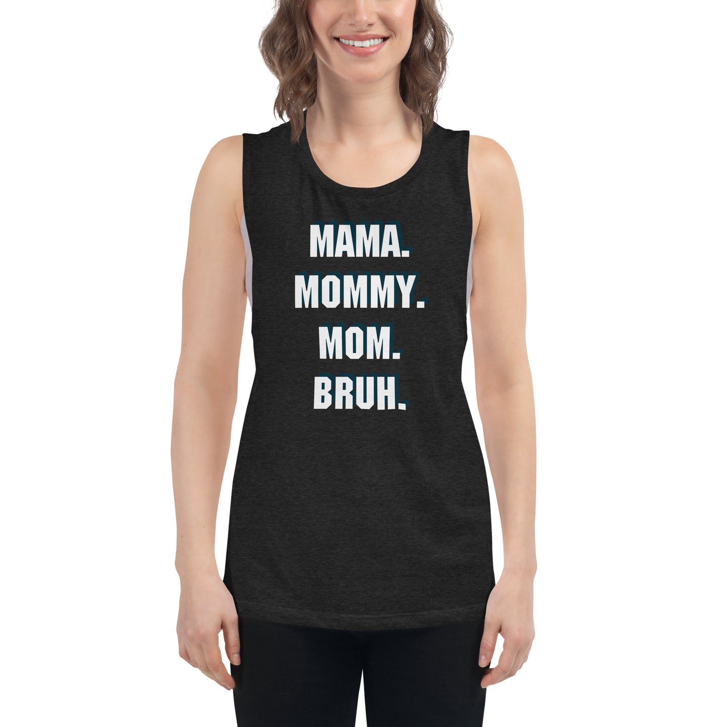 Mama Mommy Mom Bruh Printed Tank Top