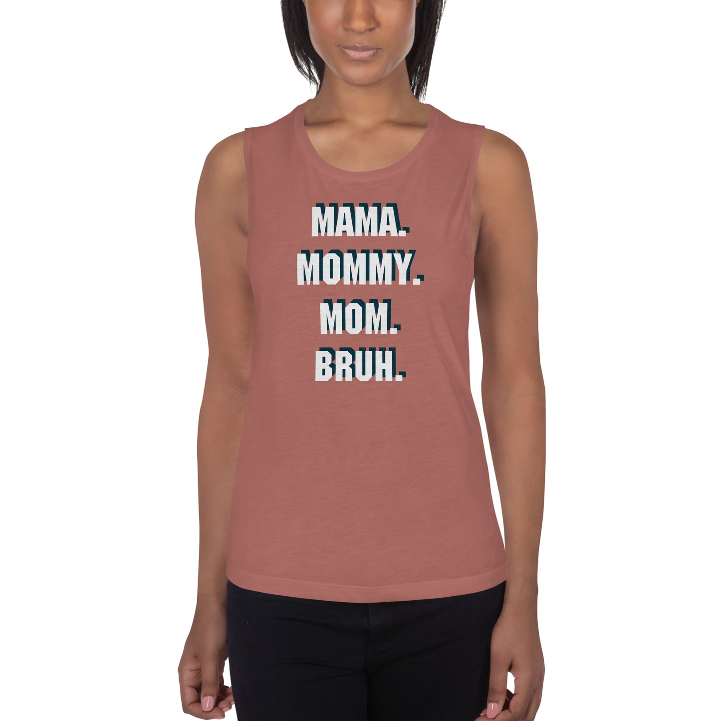 Mama Mommy Mom Bruh Printed Tank Top
