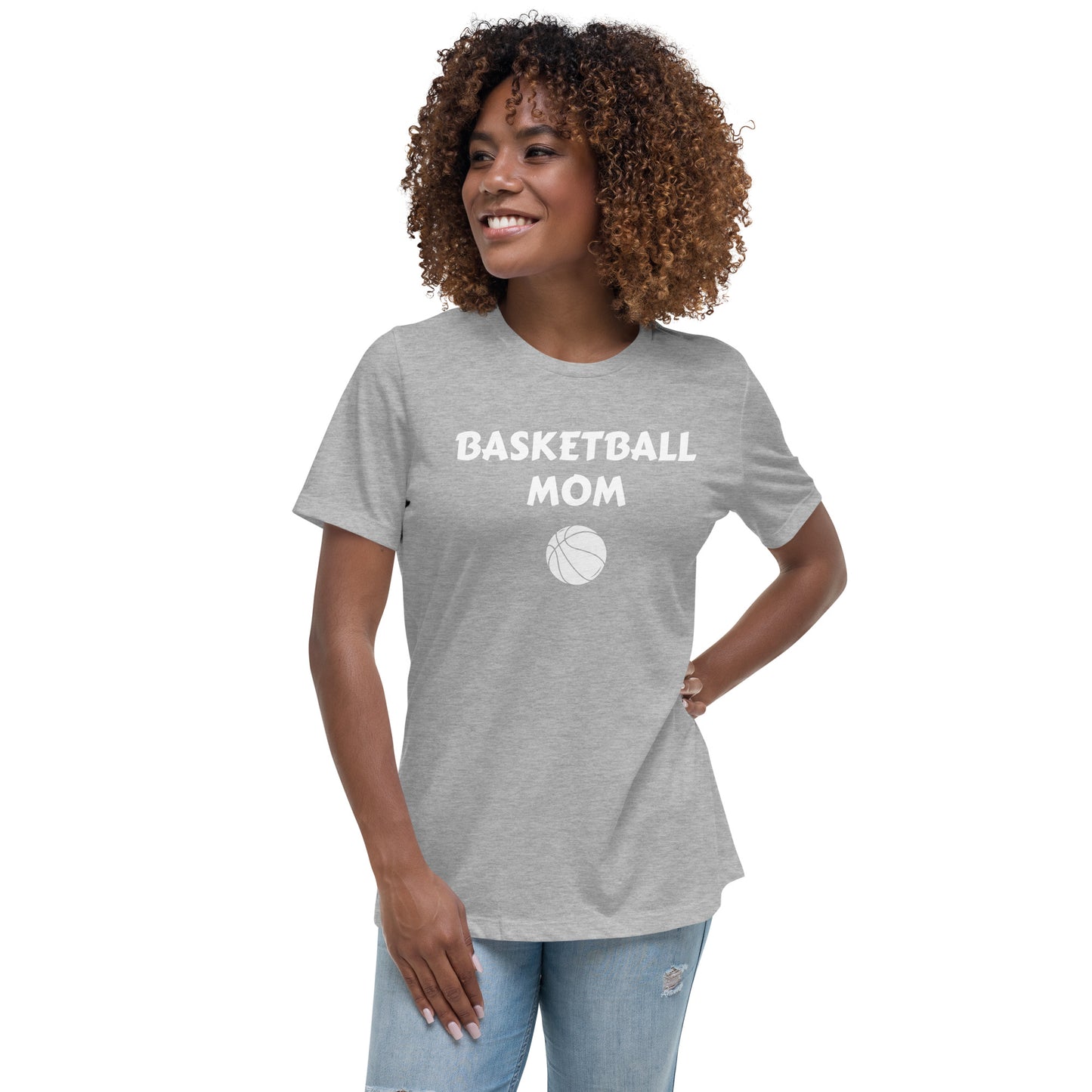 Basketball Mom Printed T-Shirt