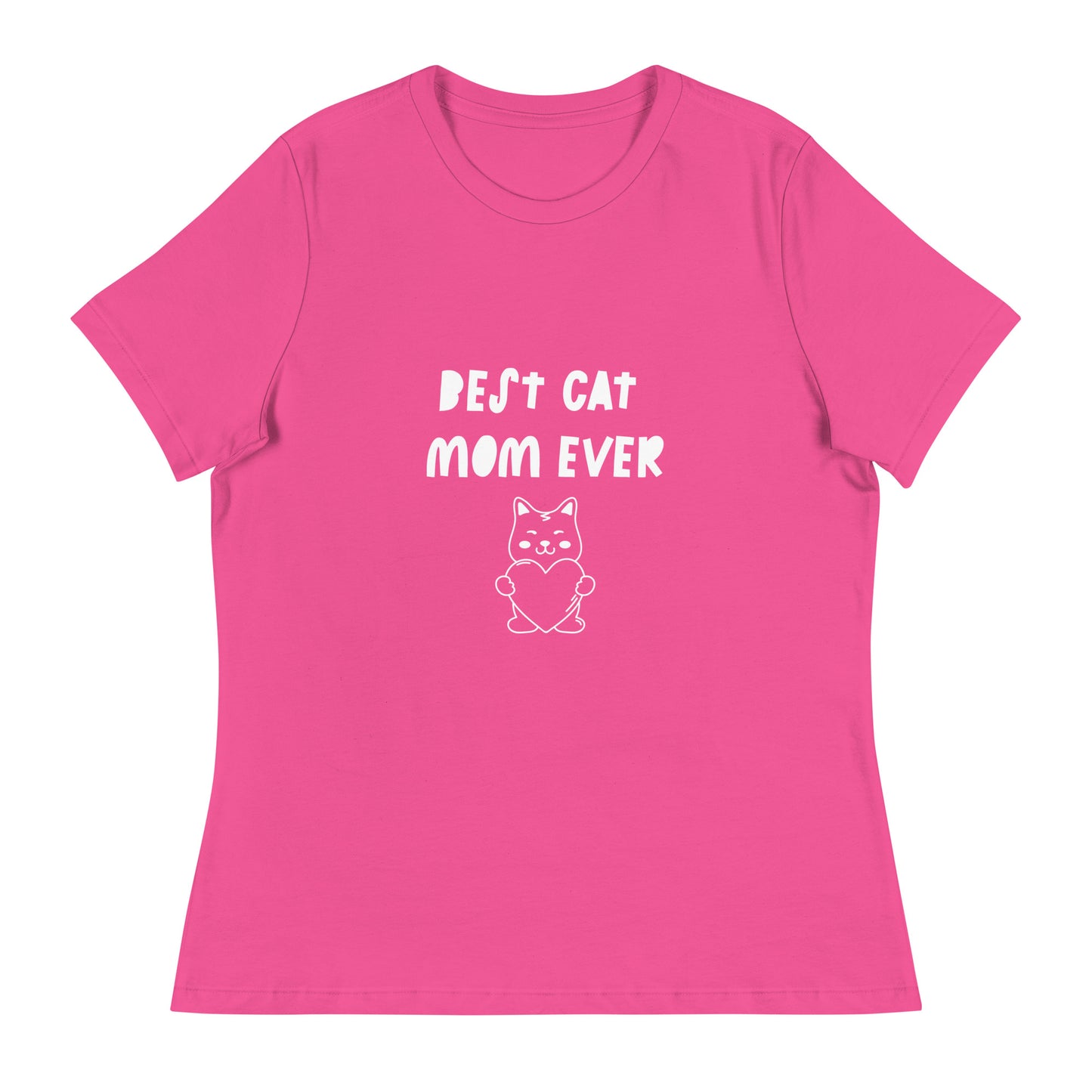 Best Cat Mom Ever Printed T-Shirt