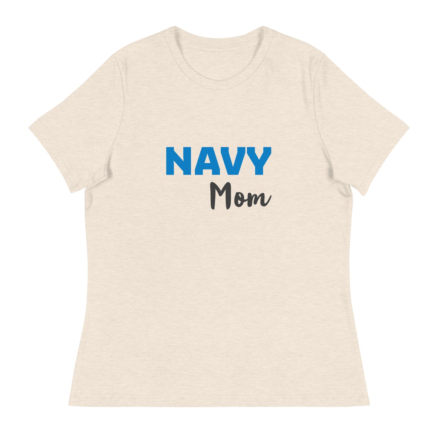 Navy Mom Printed T-Shirt
