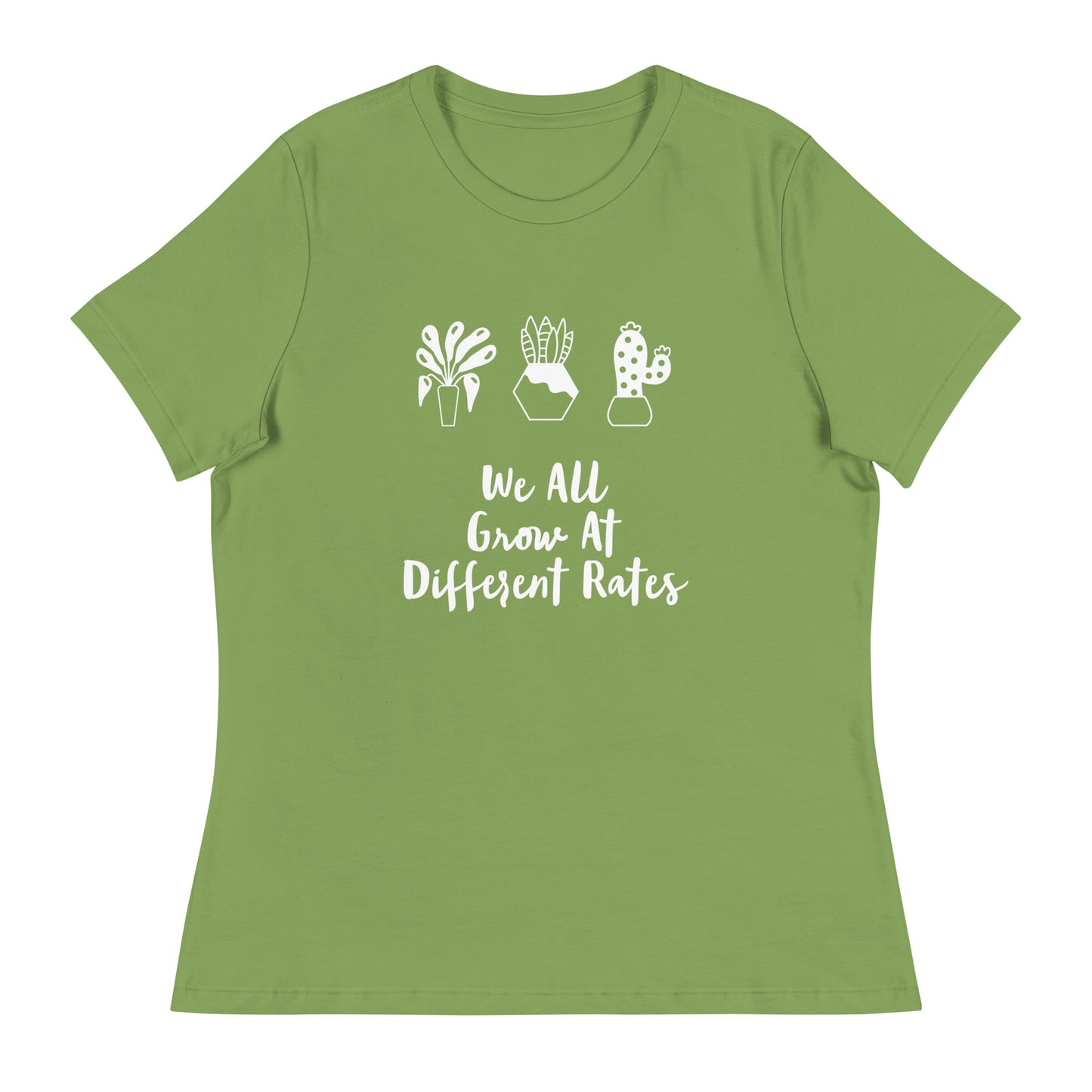 We All Grow At Different Rates Printed T-Shirt