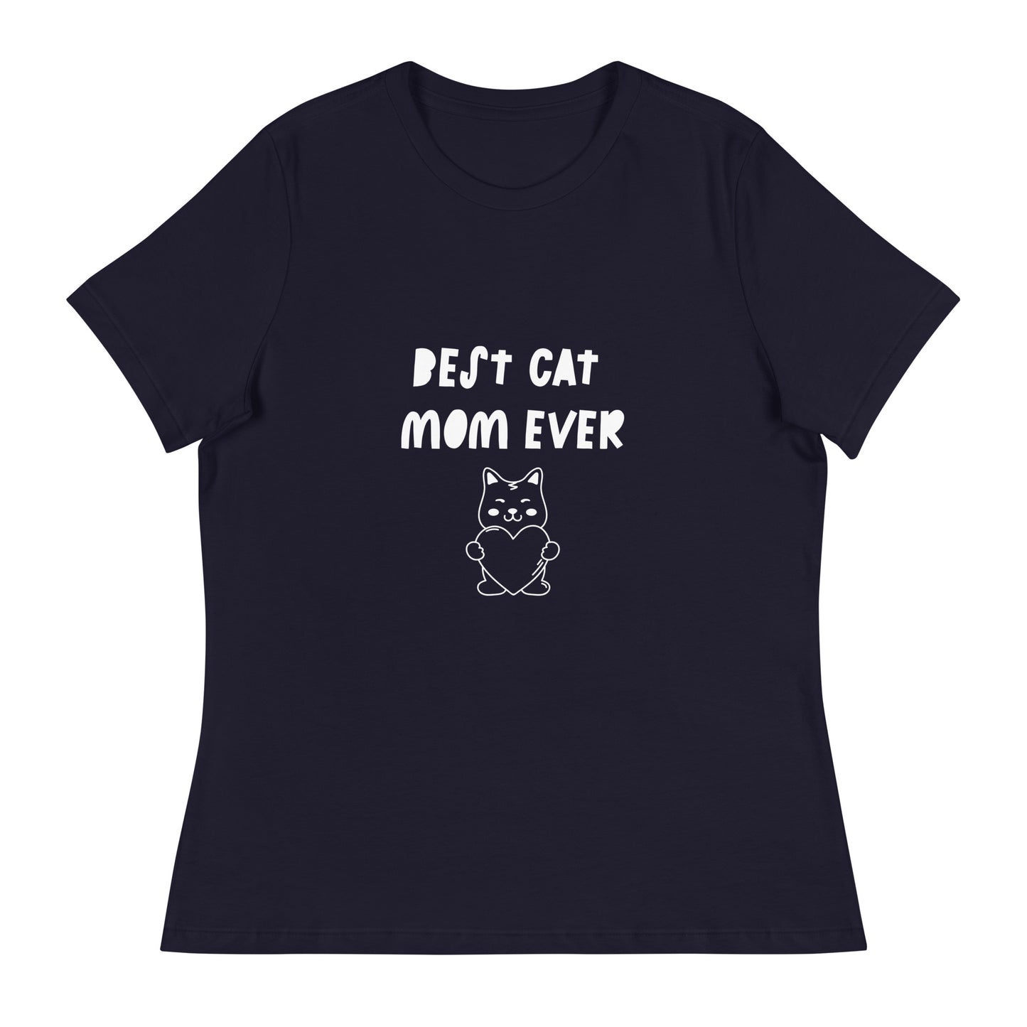 Best Cat Mom Ever Printed T-Shirt