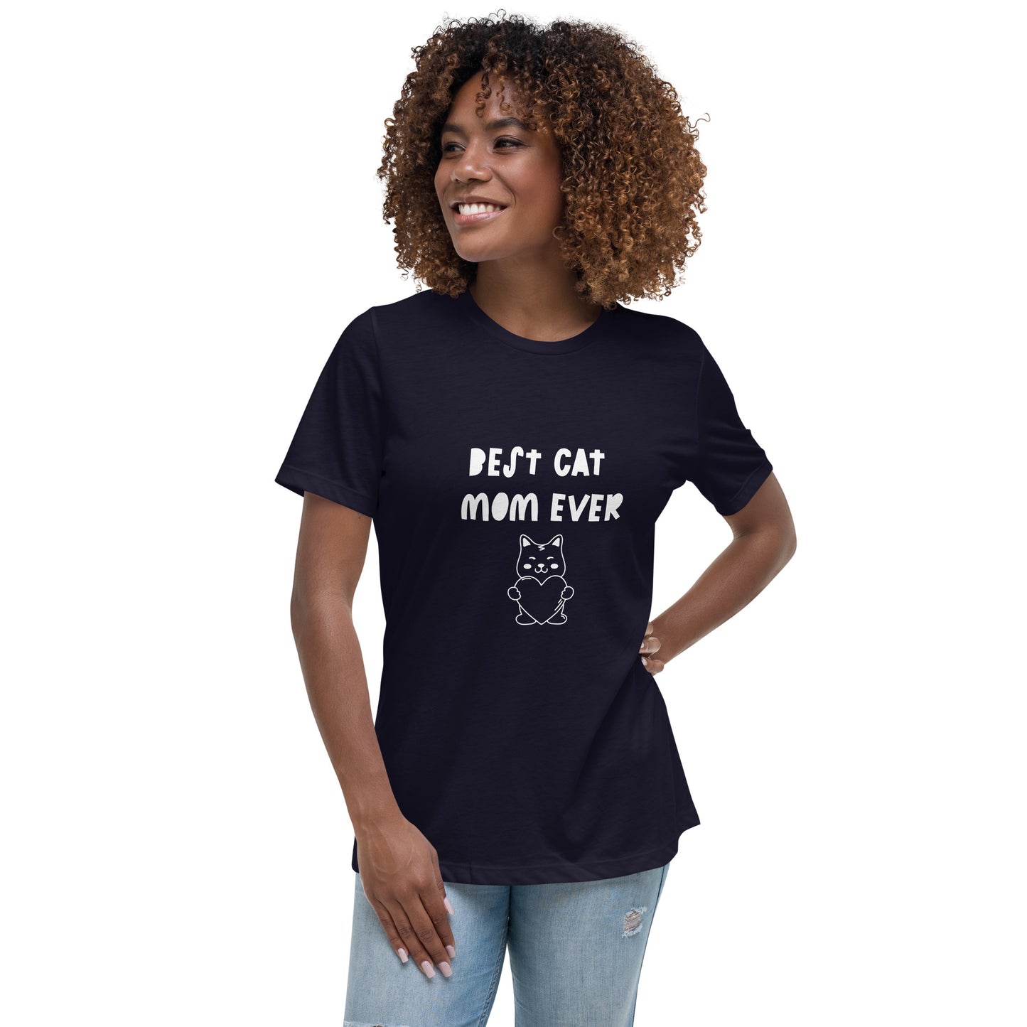 Best Cat Mom Ever Printed T-Shirt
