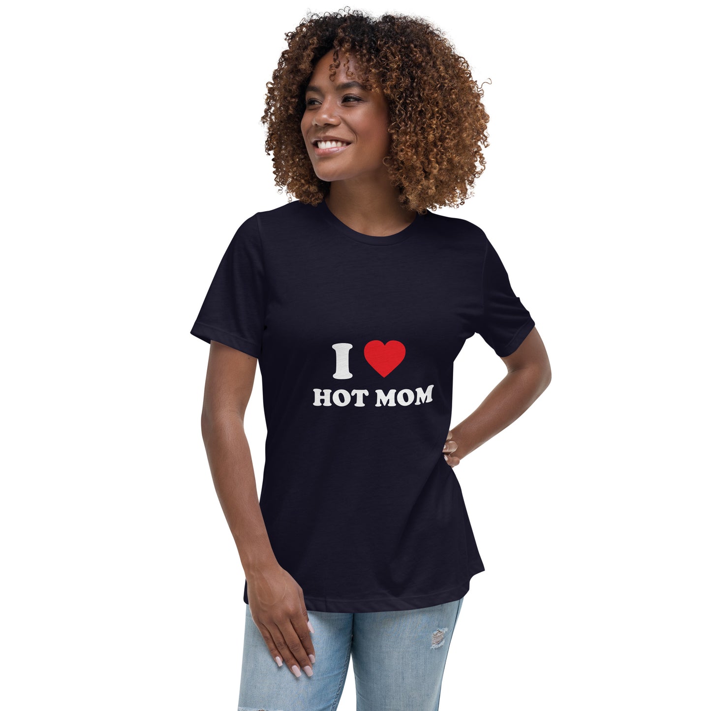 I Love Hot Mom Printed T-Shirt