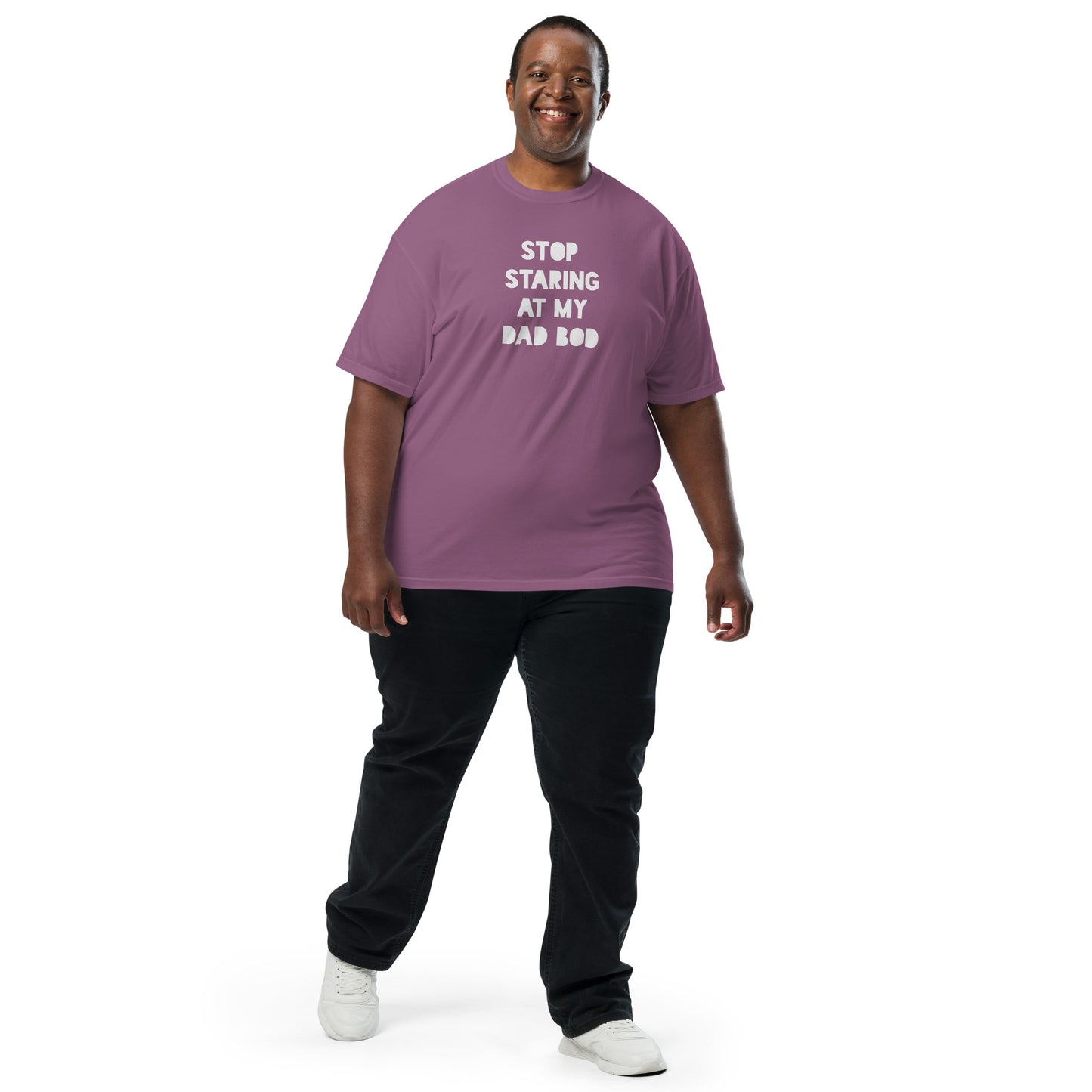 Stop Staring At My Dad Bod Printed Tshirt