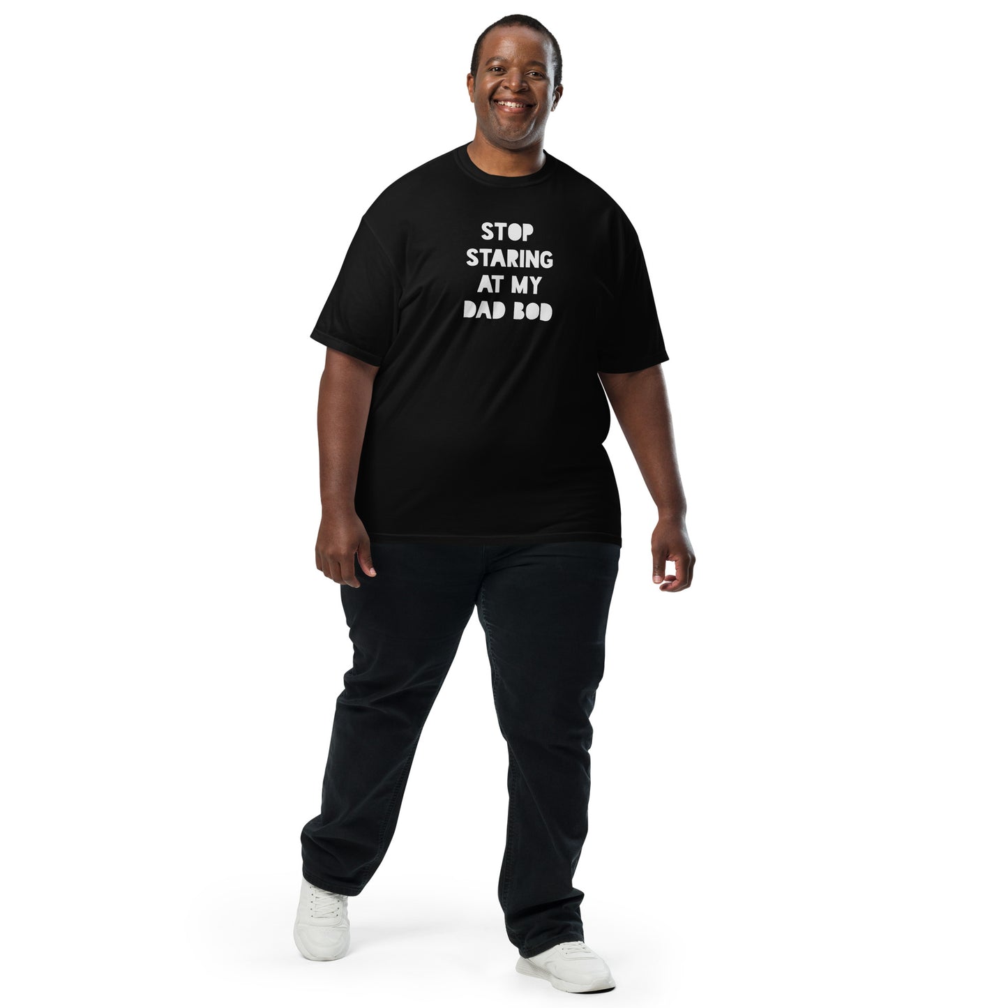 Stop Staring At My Dad Bod Printed Tshirt