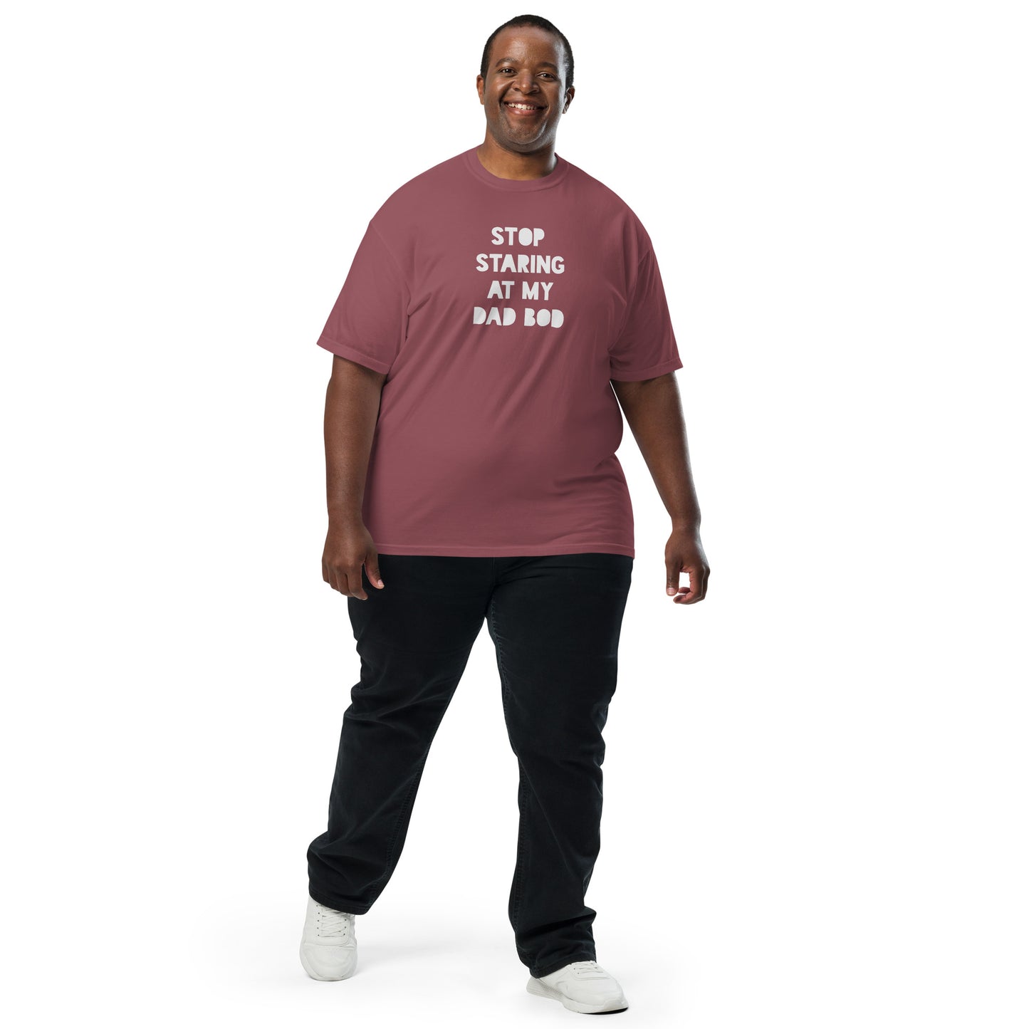 Stop Staring At My Dad Bod Printed Tshirt