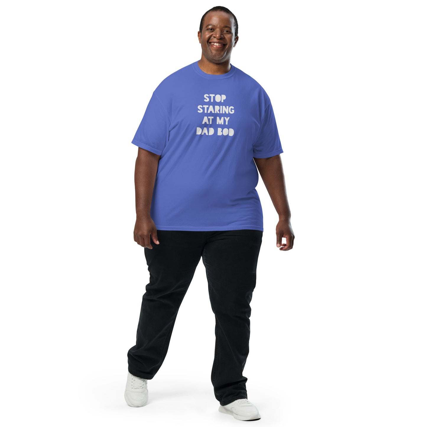 Stop Staring At My Dad Bod Printed Tshirt