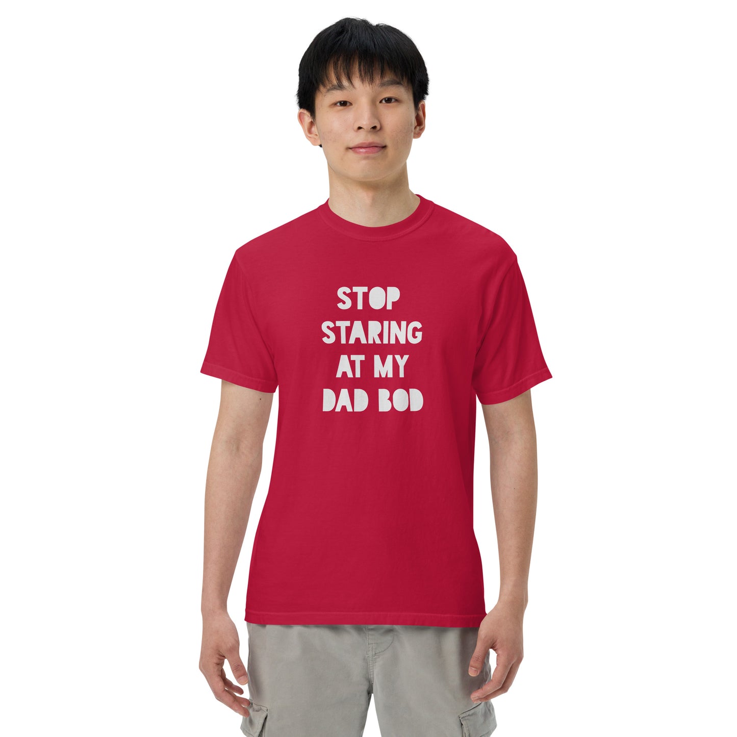 Stop Staring At My Dad Bod Printed Tshirt