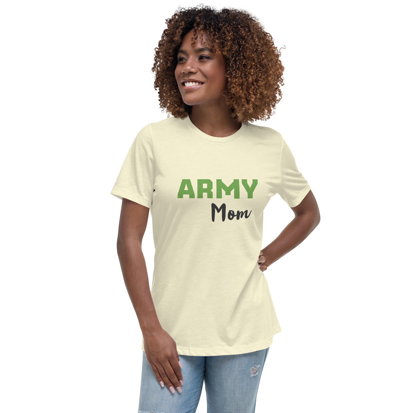 Army Mom Printed T-Shirt