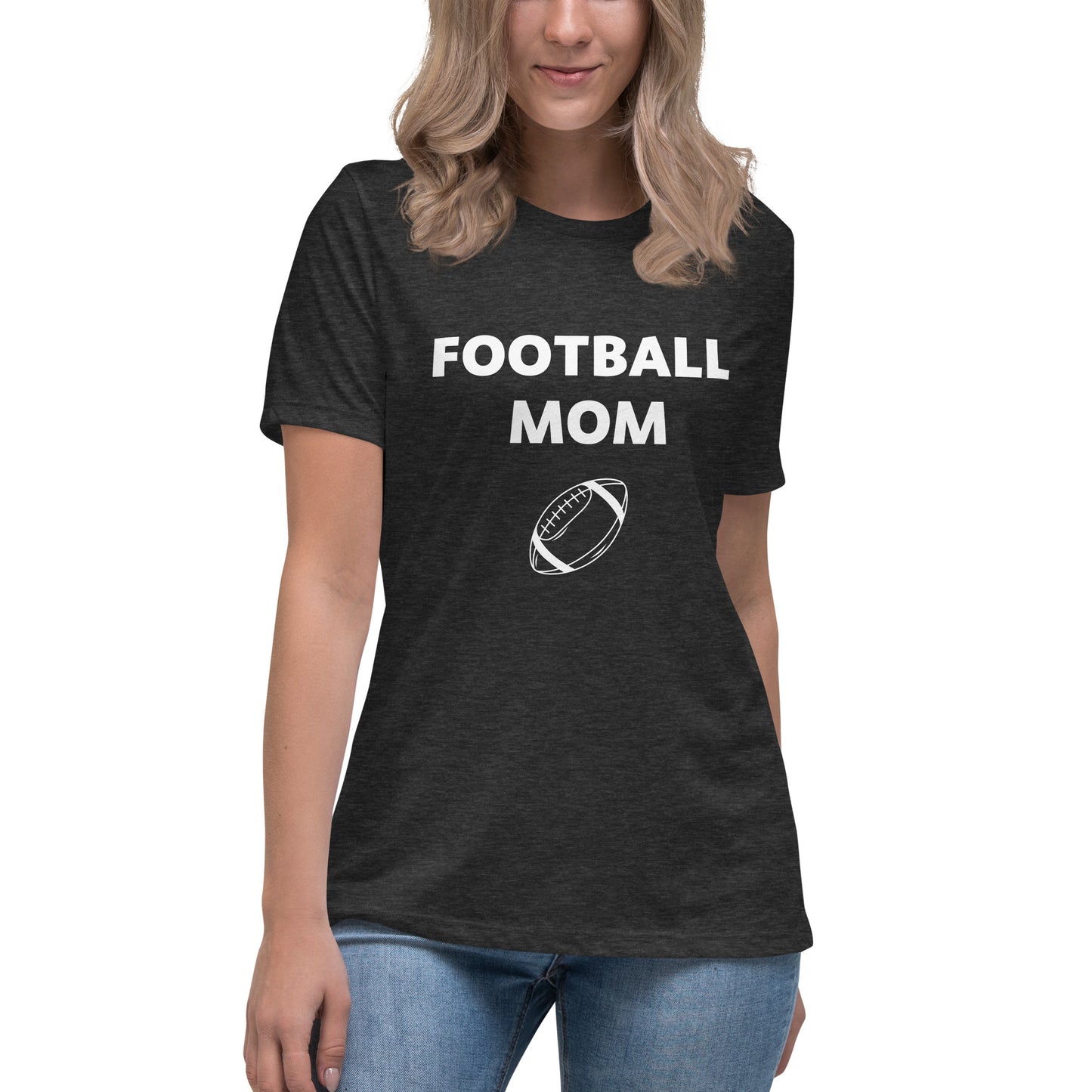 Football Mom Printed T-Shirt