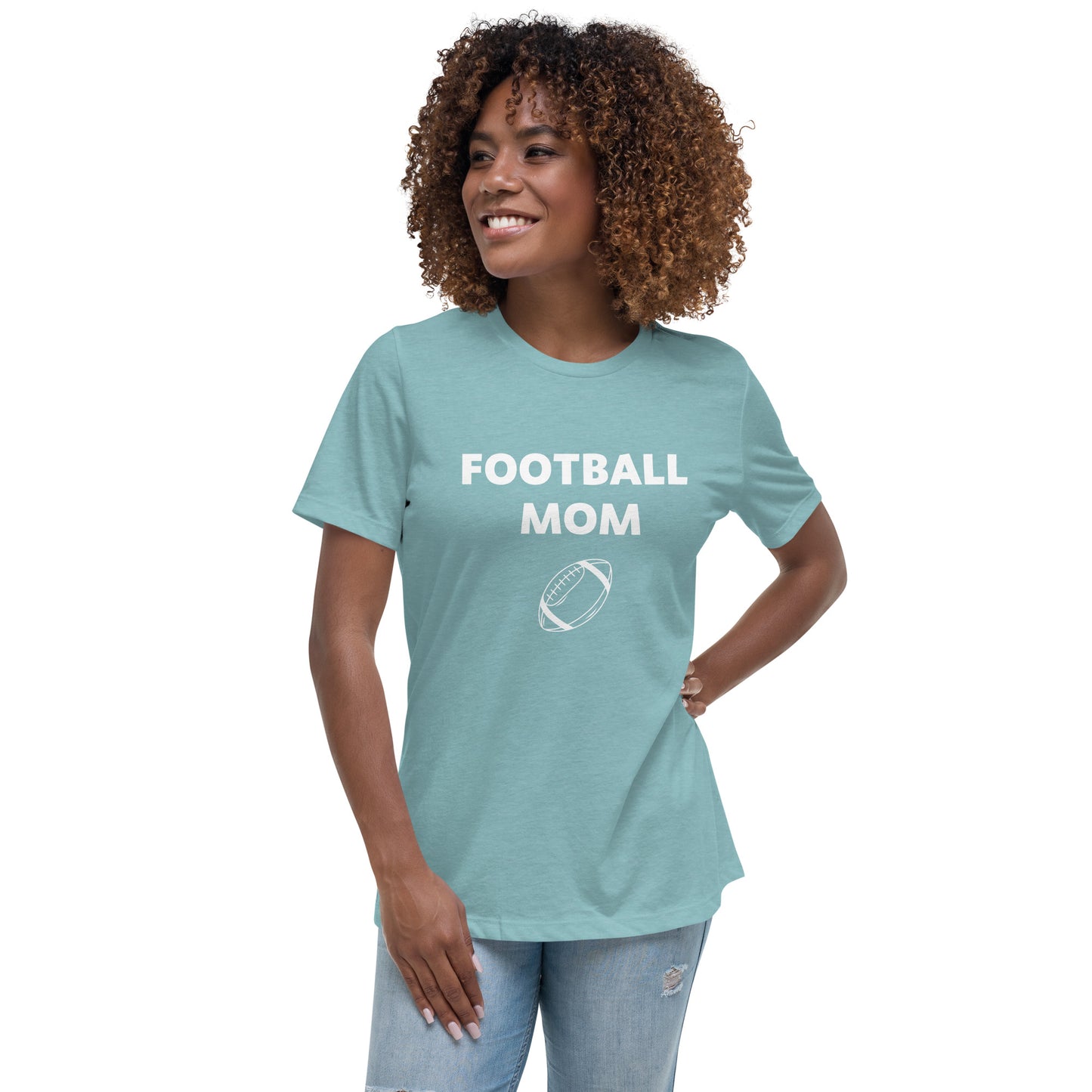 Football Mom Printed T-Shirt