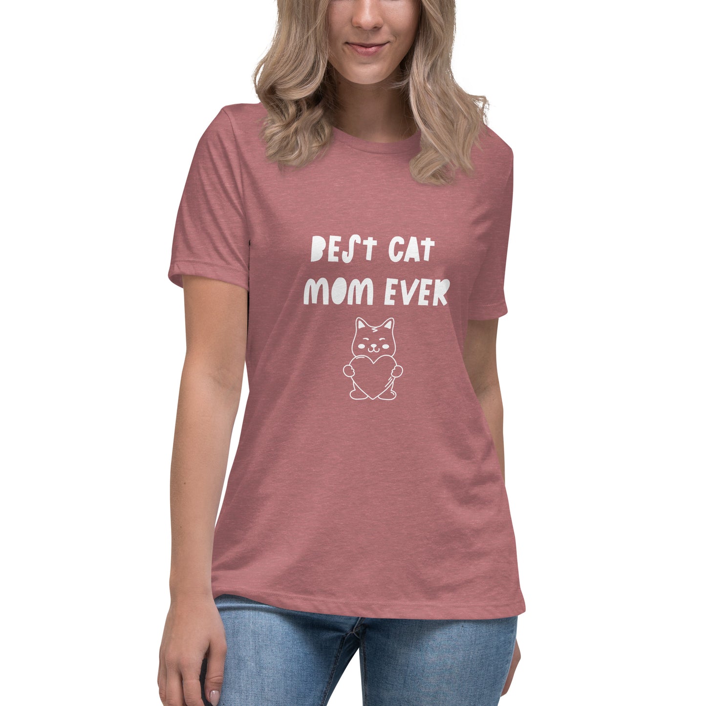 Best Cat Mom Ever Printed T-Shirt