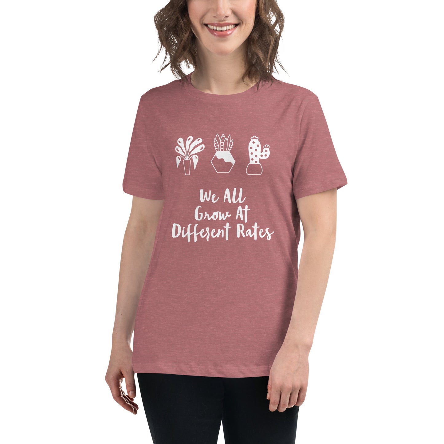 We All Grow At Different Rates Printed T-Shirt
