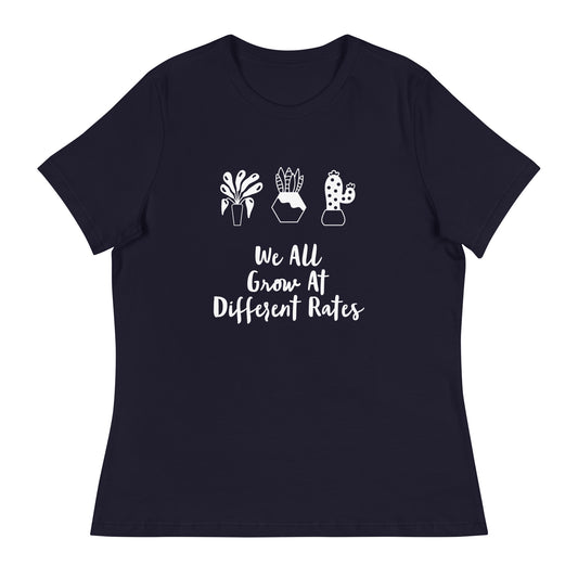 We All Grow At Different Rates Printed T-Shirt