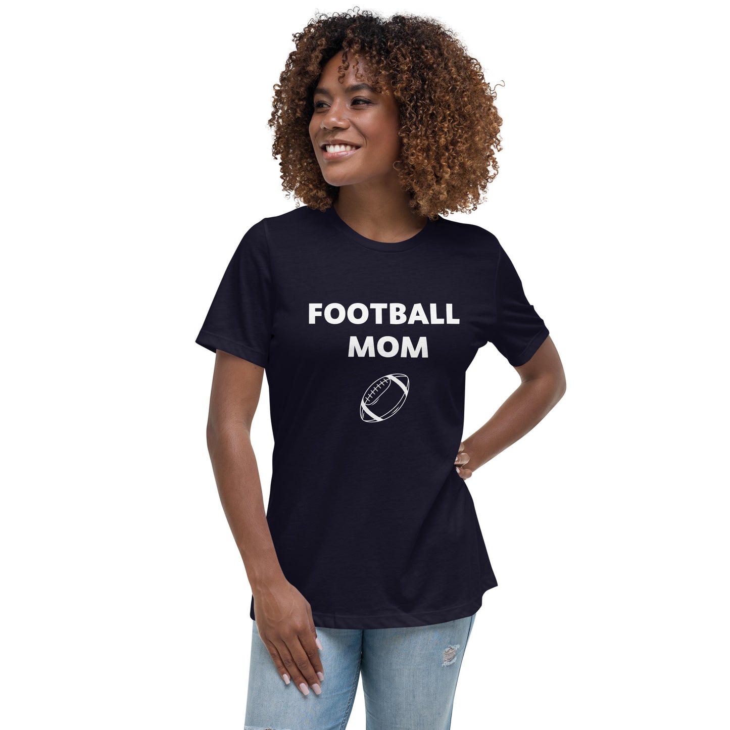 Football Mom Printed T-Shirt