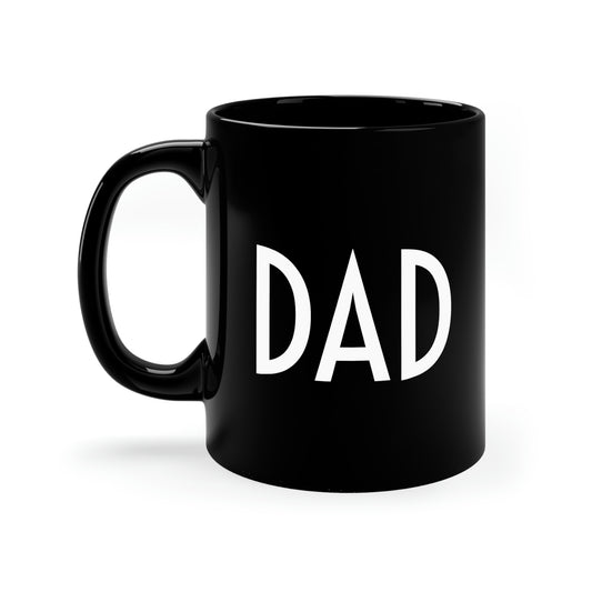 Dad Printed 11oz Black Mug